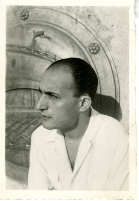 A photograph of Gatsos from his youth